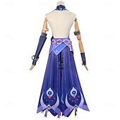 billige Anime-kostymer-Genshin Impact Cosplay Citlali Anime Cosplay kostyme Drakter Cosplay-drakter Karneval Maskerade Ytelse Fest Frakk Skjørte Hansker Til Dame Voksne