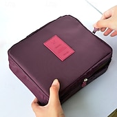 お買い得  荷物と旅行の保管-旅行用メイクアップバッグ、大容量トイレタリーバッグ、化粧品や必需品を収納できるポータブル多機能スクエア収納ポーチ
