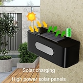 abordables Appliques d&#039;extérieur-Appliques murales solaires d&#039;extérieur à LED, lampes de sécurité étanches, lampes de sécurité à économie d&#039;énergie, éclairage LED pour jardin, escalier, cour, allée, décoration d&#039;arrière-cour, lampes