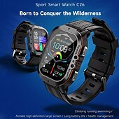 levne Chytré hodinky-696 Chytré hodinky Fitness Tracker ECG PPG Bluetooth Upozornění na hovor Android iOS IP67 44mm 1.96