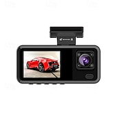 abordables Cámaras de visión trasera para coche-DVR para coche, grabadora para coche, cámara para coche de 1080p, cámara delantera y trasera para coche, grabadora para coche con visión nocturna, modo de estacionamiento las 24 horas