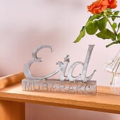 cheap Statues-Ramadan Letter Decoration Figurine, Resin Antique-Style Craft, Muslim Festival Celebration Gift, Perfect for Eid al-Fitr &amp; Eid al-Adha, Cute Gift for Parties, Gatherings, and Home Decor