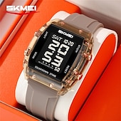cheap Digital Watches-SKMEI 2409 Waterproof Electronic Watch Luxury Outdoor Countdown Stopwatch Digital Wristwatch For Man Women Calendar Led Light Silicone Watch
