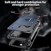 levne Pouzdra pro iPhone-telefon Carcasă Pro iPhone 16 Pro Max Plus iPhone 15 Pro Max Plus iPhone 14 13 12 Pro Max Plus Zadní kryt Držák na prsteny Magnetické Nárazuvzdorné Retro TPU PC