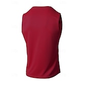 preiswerte Fitness Tank-Tops-Herren Tank Top Weste Unterhemd Ärmelloses Shirt Ärmellos Rundhalsausschnitt Sommer Einfach Mode Designer Basic Urlaub Straße Ausgehen Schwarz Weiß Wein Top T-Shirt für Herren