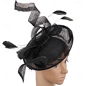 preiswerte Faszinator-Kopfstück Federn Sinamay Hochzeit Abendgesellschaft Elegant Hochzeit Mit Feder Kopfschmuck Kopfbedeckung