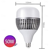 olcso LED-es gömbizzók-e27 csavaros talpú led izzó nagy teljesítményű 50w 100w kereskedelmi izzók nappali fehér 6500k led izzók gyári garázs raktár műhely udvarhoz