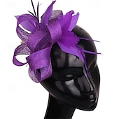preiswerte Faszinator-Kopfstück Federn Sinamay Hochzeit Abendgesellschaft Elegant Hochzeit Mit Feder Kopfschmuck Kopfbedeckung