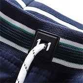 baratos shorts de trabalho-Homens Shorts sociais Shorts de trabalho Com Cordão Cintura elástica Bolso multi Tecido Conforto Vestível Comprimento do joelho Ao ar livre Esporte Diário Moda Casual Preto Azul Marinha
