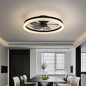 olcso Tompítható mennyezeti lámpák-50 cm Tompítható Mennyezeti ventilátor Fém Akril Modern Skandináv stílus 220-240 V
