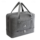 cheap Luggage &amp; Travel Storage-Weekender Bag Travel Duffel Bag with Shoe Compartment, Gym Bag with Wet Dry Separation for Women Men, Large Capacity Handheld Waterproof Travel Bag, Wet-Dry Separation for Beach and Gym