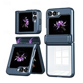 Недорогие Чехлы для Samsung-телефон Кейс для Назначение SSamsung Galaxy Z-флип 6 Z Flip 5 Кейс на заднюю панель Защита от удара Ретро ТПУ ПК