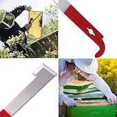 cheap Animal Support &amp; Care-9pcs Beekeeping Tool Kit for Beginners - Durable Stainless Steel, Wood &amp; Plastic Tools with Variety of Beehive Accessories - Ideal Gift Set for Aspiring Beekeepers, Beekeeping Supplies