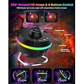 tanie światła projektora gwiazdy galaktyki-projektor meteorów led deco lampka nocna projektor galaktyk 360° planetarium lampka nocna lampa sufitowa przestrzeń rozgwieżdżone niebo projektor z paskiem świetlnym meteor dla dzieci sypialnia