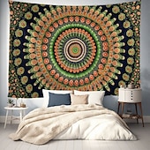 halpa Mandala Matto-Mandala boheemi riippuva seinävaate taideteos suuri seinävaate muraalikoristelu valokuvatausta peiteverho koti makuuhuone olohuoneen koristeena