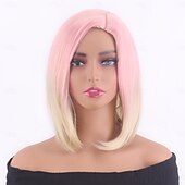economico Parrucche trendy sintetiche-Parrucche sintetiche Ricciolo gonfiabile Poco ondulata Taglio scalato Separazione profonda A macchina Parrucca 30 pollici A1 Capelli sintetici Per donna Classico Comodo Colore Graduale e Sfumato