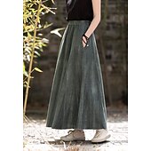 cheap Bottoms-Retro Vintage Medieval Skirt Women&#039;s Masquerade Casual Daily Adults&#039; Skirt