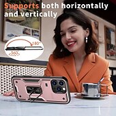 levne Pouzdra pro iPhone-telefon Carcasă Pro iPhone 16 Pro Max Plus iPhone 15 Pro Max Plus iPhone 14 13 12 Pro Max Plus Zadní kryt Držák na prsteny Magnetické Nárazuvzdorné Retro TPU PC