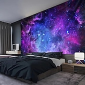 halpa Planeetta Kudelma-Planeetta Roikkuva Gobeliini Seinätaito Universumi Suuri Gobeliini Seinämaalaus Decor Valokuva Taustakuvana Peitto Verho Koti Makuuhuone Olohuone Koriste
