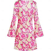 baratos Conjuntos-Retro Vintage Anos 60 Anos 70 Traje Cosplay Roupa Conjunto de acessórios Hippie Mulheres Carnaval Baile de Máscaras Espetáculo Festa Parada do Orgulho Adulto 1 Colar Blusa Brincos