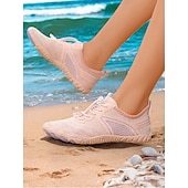economico Sneakers da donna-scarpe da acqua a piedi nudi da donna – scarpe da ginnastica larghe in mesh traspirante e ad asciugatura rapida con suola antiscivolo per spiaggia, nuoto, surf e sport acquatici all&#039;aperto