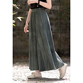 cheap Bottoms-Retro Vintage Medieval Skirt Women&#039;s Masquerade Casual Daily Adults&#039; Skirt