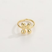 economico I regali-anello con lettera personalizzata, regalo per la mamma, anello con alfabeto regolabile placcato oro 18k, finitura liscia, anello iniziale a fascia aperta, gioielli eleganti per le donne
