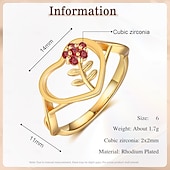 billige Gaver-Personlig tilpasset blomster ring tilpasset beste gave til mamma bursstein smykker kone eller kjæreste til morsdag jubileum