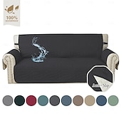 billige Sofa trekk-vanntett sofatrekk for pute sofatrekk for hunder vanntett møbelbeskyttertrekk med skumpinner elastiske stropper for kjæledyrkatt