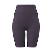 abordables Pantalones cortos de yoga y ciclistas-Mujer Pantalones cortos de yoga Leggings con forro polar Mallas Leggings de Yoga Levantamiento de tope Control de barriga Alta cintura Pilates Entrenamiento de gimnasio Rutina de ejercicio Bermudas