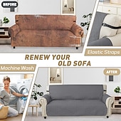 billige Sofa trekk-vanntett sofatrekk for pute sofatrekk for hunder vanntett møbelbeskyttertrekk med skumpinner elastiske stropper for kjæledyrkatt