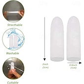 abordables Soins Personnels &amp; Santé-Lot de 10/20 protège-doigts en gel, protège-doigts en silicone, idéal pour soulager les douleurs du doigt, l'arthrite, les craquelures et autres douleurs des doigts