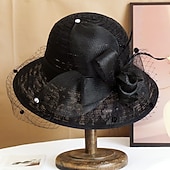 cheap Fascinators &amp; Hats-1950s Retro Vintage Hat Women's Valentine's Day Derby Ascot Horse Racing Festival Adults' Hat All Seasons