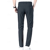 voordelige casual broek-Voor heren Golfbroek Broek Vrijetijdsbroek Stretch broek Zak Effen Sneldrogend Lichtgewicht Volledige lengte Dagelijks Buiten Uitgaan Modieus Casual blauw Khaki