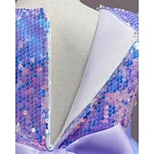preiswerte Partykleider-Kinder Mädchen Partykleid Einfarbig Ärmellos Leistung Geburtstag Netz Schön Süß Polyester Midi Partykleid Schwingkleid A Linie Kleid Sommer Ab 4 Jahren Weiß Rosa Purpur