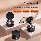 economico Supporti per auto-Supporto magnetico per cellulare con vuoto di aggiornamento 2025 nuovo supporto magnetico pieghevole e resistente per cellulare da auto, supporto magnetico retrattile a doppia faccia per cellulare