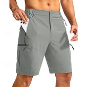 Недорогие Низ-Муж. Спортивные шорты Шорты-карго Уличные шорты Шорты для туризма и прогулок Эластичная талия Карман на молнии Полотняное плетение Дышащий Быстровысыхающий Короткие