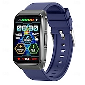 abordables Relojes inteligentes-696 ET650 Reloj inteligente 1.57 pulgada Pulsera inteligente Bluetooth ECG + PPG Podómetro Recordatorio de Llamadas Compatible con Android iOS Mujer Hombre Llamadas con Manos Libres Recordatorio de