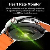 preiswerte Smartwatch-696 LA99 Smartwatch 1.43 Zoll Smartwatch Fitnessuhr Bluetooth EKG + PPG Schrittzähler Anruferinnerung Kompatibel mit Android iOS Damen Herren Freisprechanrufe Nachrichtenerinnerung IP 67 46mm