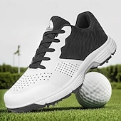 olcso Férfi golfcipők-Férfi Tornacipők Golfcipő Mikroszálas Vízálló Kényelmes Csúszásmentes Fűzős Fekete / fehér Sárga Kék