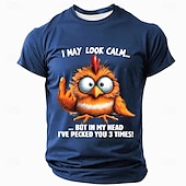 ieftine Tricouri cu imprimeu animal-Bărbați Animal Amuzant Tricou Manșon scurt Tricou Tipărire 3D Stil Nautic Cămașă Modă Exagerat Zilnic Petrecere Stradă Casual Negru Roșu-aprins Albastru piscină Vară Primăvară Toate Sezoanele