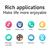 abordables Montres connectées-iMosi HT31 Montre intelligente 1.72 pouce Smartwatch Montre Connectée Bluetooth Podomètre Rappel d&#039;appel Moniteur d&#039;Activité Compatible avec Android iOS Femmes Hommes Appels Mains Libres Étanche