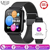 preiswerte Smartwatch-LIGE BW0903 Smartwatch Fitness Tracker Herzfrequenzmonitor Bluetooth Android iOS wasserdicht 1,96&quot;