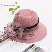 preiswerte Partyhut-Kopfstück Organza Hochzeit Abendgesellschaft Elegant Hochzeit Mit Tüll Kopfschmuck Kopfbedeckung