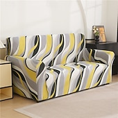 رخيصةأون غطاء أريكة-غطاء أريكة مطبوع غطاء أريكة مرن على شكل حرف L غطاء أريكة واقي أثاث لغرفة النوم والمكتب وغرفة المعيشة وديكور المنزل