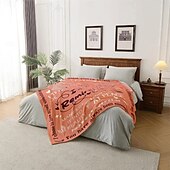 abordables Couvertures et plaids-couverture fête des mères, une lettre à maman, cadeau fête des mères, couverture douce et confortable, cadeau parfait pour maman, motif floral ou cœur, chaud et confortable