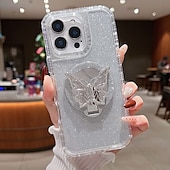 tanie Etui do iPhone&#039;ów-Etui na telefon dla iPhone 16e iPhone 16 Pro Max Plus iPhone 15 Pro Max Plus iPhone 14 13 12 Pro Max Plus etui tylnie z wsparciem stoiska lustro magnetyczne Retro TPU PC