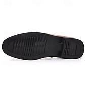 cheap Semi-Formal-Men&#039;s Brown Leather Tassel Loafers – Classic Slip-On Dress Shoes for Business, Weddings, and Formal Events