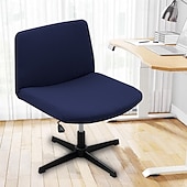 billiga Stolsöverdrag-armlös stol överdrag 100 % vattentät armlös kontorsbord stolsöverdrag stickad jacquard modern fåfänga stolsöverdrag bred sits korsad stolsöverdrag mitt bak accent stolöverdrag