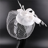 preiswerte Hochzeit Kopfschmuck-Kopfstück Sinamay Hochzeit Abendgesellschaft Elegant Hochzeit Mit Unifarbe Kopfschmuck Kopfbedeckung